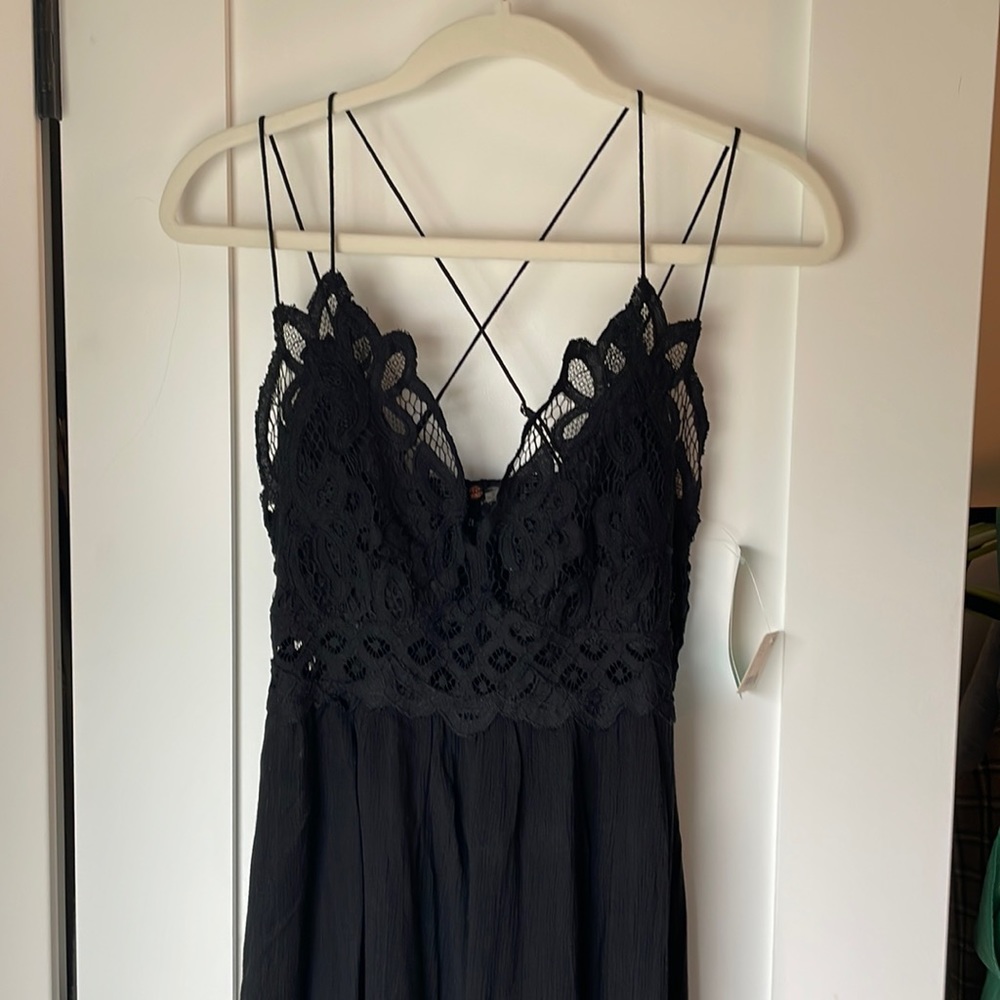 Free people black dress in large
